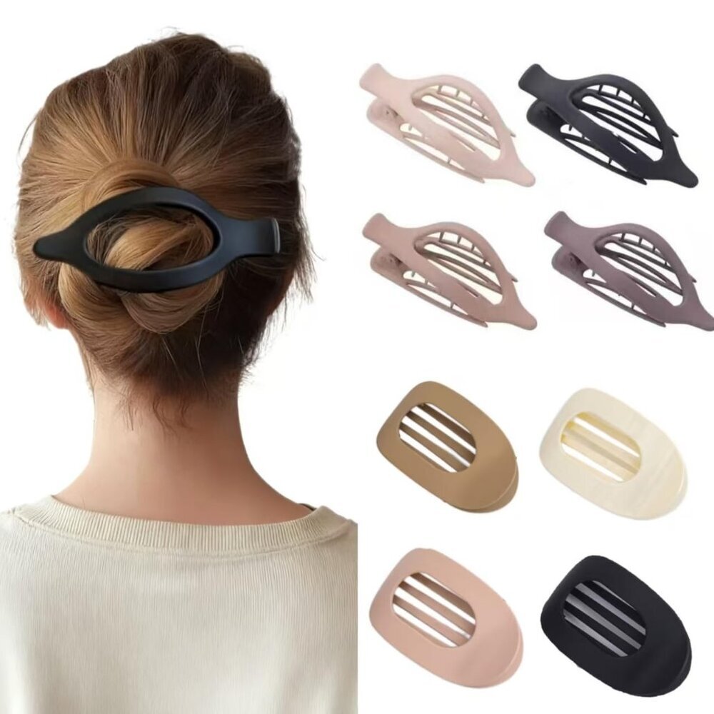 French Hair Clips NoSlip Frosted Claw Barrettes For Women All Hair Types